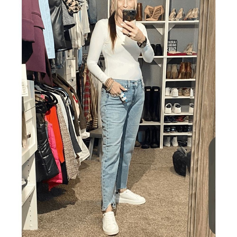 Rag & Bone Women’s Low-Rise Slim Boyfriend Thunderbird Denim Jeans Blue